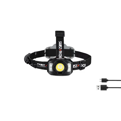 Gambar Swiss Tech Senter Kepala Rechargeable ST032003 - Hitam