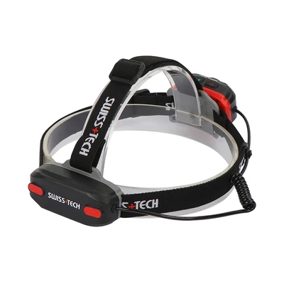 Gambar Swiss Tech Senter Kepala Rechargeable ST032003 - Hitam
