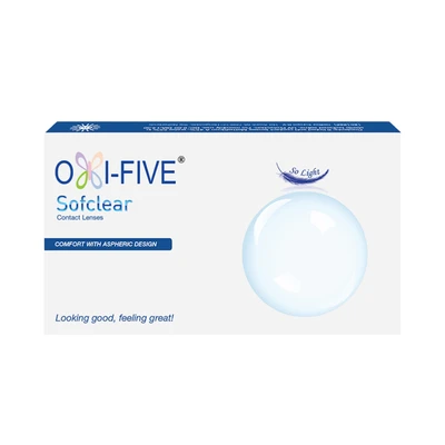 Gambar Omega -1.00 Set 6 Pcs Softlens Oxi Five Monthly Clear