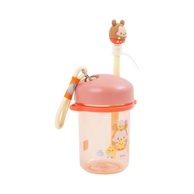 Gambar Ataru Botol Minum Dengan Sedotan Mickey 540 ml - Pink