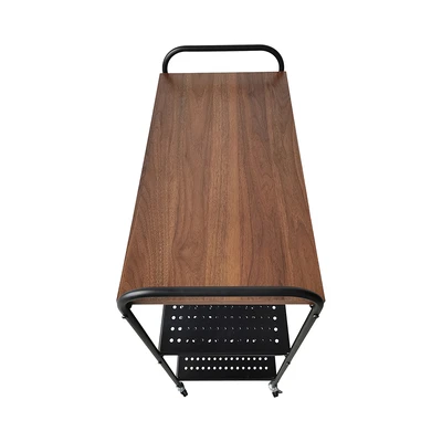 Gambar Selma Nilo Rak Troli Dapur 3 Tingkat - Hitam Walnut