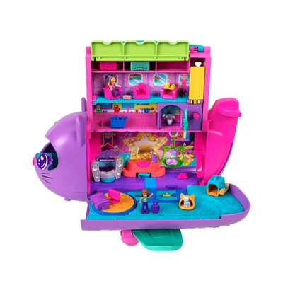 Gambar Polly Pocket Playset Kitty Airways - Ungu