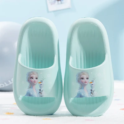 Gambar Ataru Ukuran 32 Sandal Anak Slides Frozen - Biru Muda