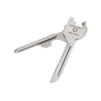 Gambar Swiss Tech Alat Saku Serbaguna 6 In 1 - Silver