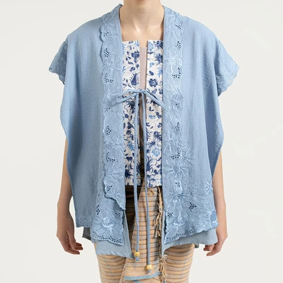 Gambar Gitaratna Ukuran M/L Hara Outer Wanita Fit - Biru Dusty
