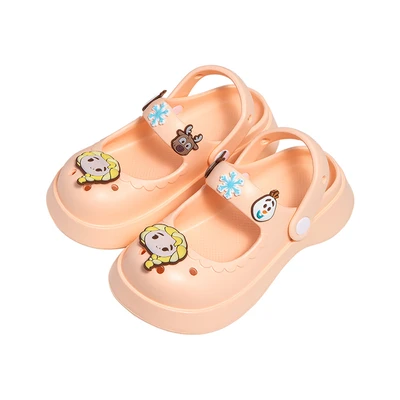 Gambar Ataru Ukuran 30 Sandal Anak Clogs Frozen - Peach