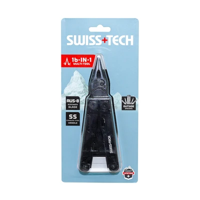 Gambar Swiss Tech Alat Saku Serbaguna 16 In 1 - Hitam