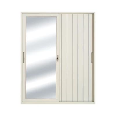 Gambar Informa Luca Lemari Pakaian Metal 2 Pintu Geser - Putih