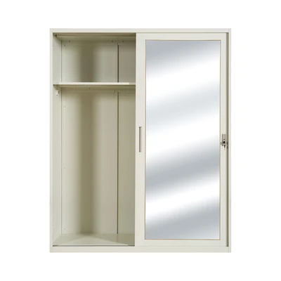 Gambar Informa Luca Lemari Pakaian Metal 2 Pintu Geser - Putih
