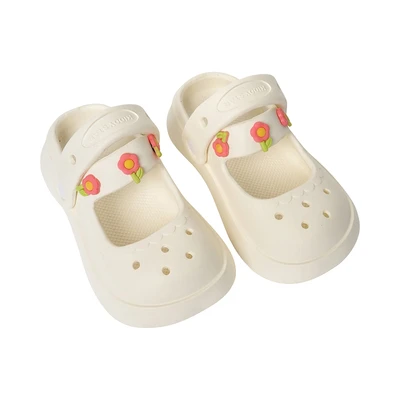 Gambar Kiddy Star Ukuran 33 Sandal Anak Clogs Mary Jane Pumps - Krem