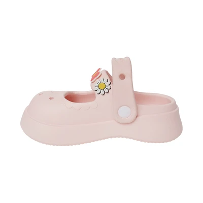 Gambar Kiddy Star Ukuran 29 Sandal Anak Clogs Mary Jane Pumps - Pink