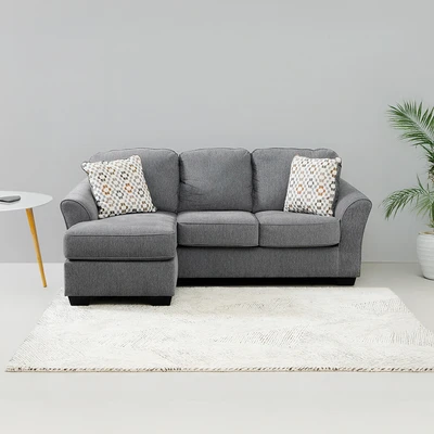 Gambar Ashley Brise-2 Sofa L Sectional Fabric - Abu-Abu