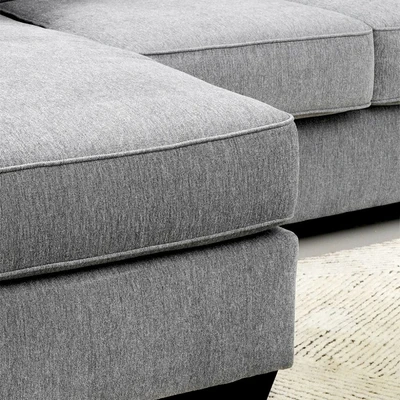Gambar Ashley Brise-2 Sofa L Sectional Fabric - Abu-Abu