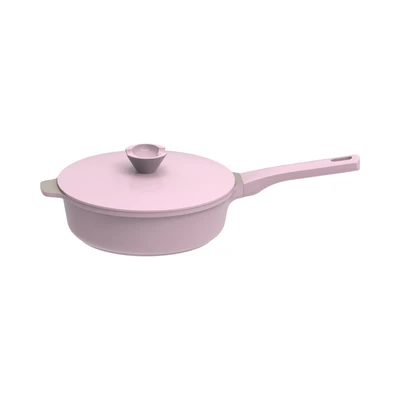 Gambar Cooking Color Set Zena Wajan Penggorengan Aluminium 24 cm - Pink