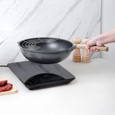 Gambar Cooking Color Zeta Wajan Penggorengan Dengan Rak Aluminium 30 cm - Abu-Abu