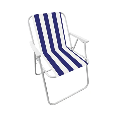 Gambar Soleil Spring Kursi Teras Stripe - Biru