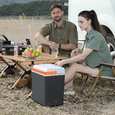 Gambar Otto Klasse 20 ltr Cooler Box Top Loading Cool & Warm - Hitam/ Abu-Abu