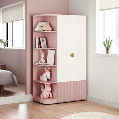 Gambar Informa Bianca Deux Lemari Pakaian Anak 2 Pintu - Pink