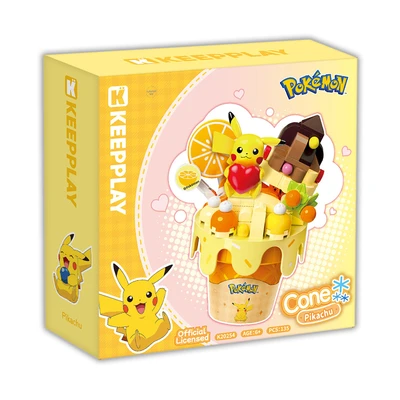 Gambar Keepplay Pokemon Pikachu Cone Set 135 Pcs - Kuning
