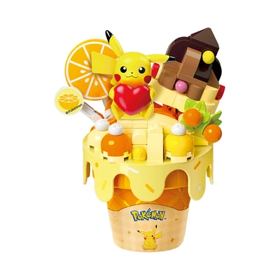 Gambar Keepplay Pokemon Pikachu Cone Set 135 Pcs - Kuning