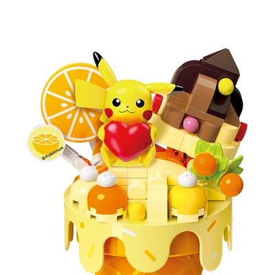 Gambar Keepplay Pokemon Pikachu Cone Set 135 Pcs - Kuning