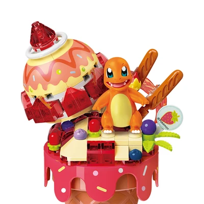 Gambar Keepplay Pokemon Charmander Cone Set 156 Pcs - Merah