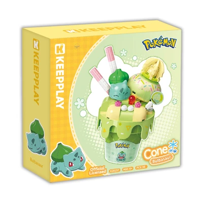 Gambar Keepplay Pokemon Bulbasaur Cone Set 96 Pcs - Hijau