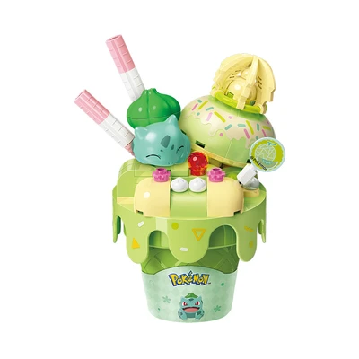 Gambar Keepplay Pokemon Bulbasaur Cone Set 96 Pcs - Hijau