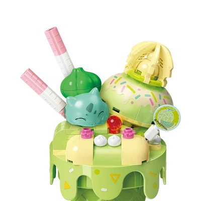 Gambar Keepplay Pokemon Bulbasaur Cone Set 96 Pcs - Hijau