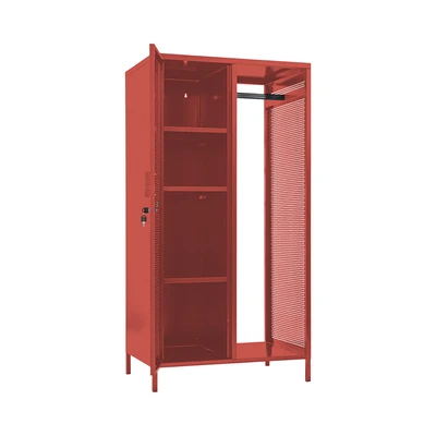 Gambar Masterspace Mira Lemari Pakaian Dengan Gantungan Hanger 75x50x145 cm - Merah Terracotta