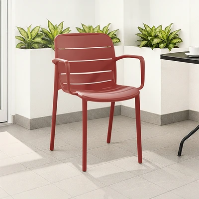 Gambar Informa Fulla Kursi Teras Stackable Plastik - Merah