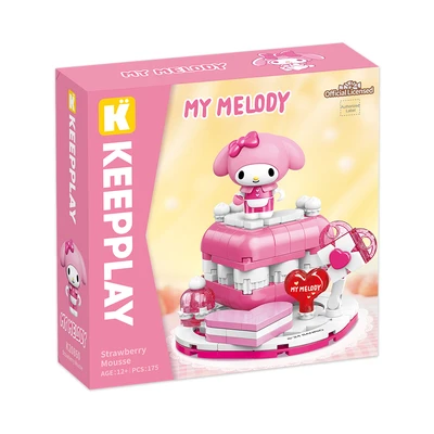 Gambar Keepplay Sanrio My Melody Strawberry Mouse Set 175 Pcs - Pink