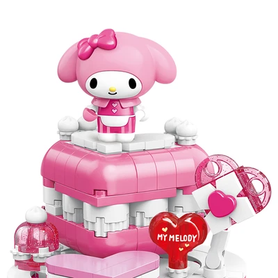 Gambar Keepplay Sanrio My Melody Strawberry Mouse Set 175 Pcs - Pink