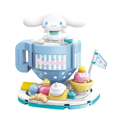 Gambar Keepplay Sanrio Cinnamoroll Strawberry Mousse Set 150 Pcs K20861 - Biru/putih