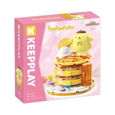 Gambar Keepplay Sanrio Pompompurin Banana Pancake Set 179 Pcs - Kuning