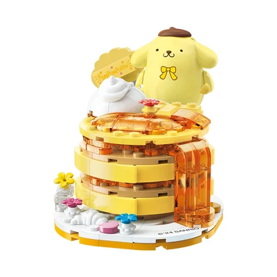 Gambar Keepplay Sanrio Pompompurin Banana Pancake Set 179 Pcs - Kuning