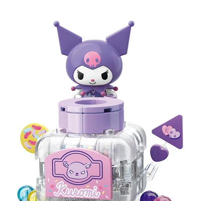 Gambar Keepplay Sanrio Kuromi Colorful Candy Jar Set 176 Pcs - Ungu