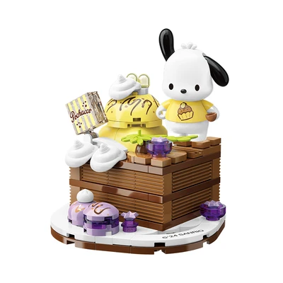 Gambar Keepplay Sanrio Pochacco Chocolate Cake Set 126 Pcs - Cokelat