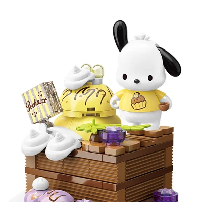 Gambar Keepplay Sanrio Pochacco Chocolate Cake Set 126 Pcs - Cokelat