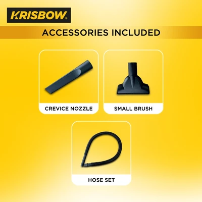 Gambar Krisbow Vacuum Cleaner Wet & Dry 6 Liter 400 Watt - Hitam