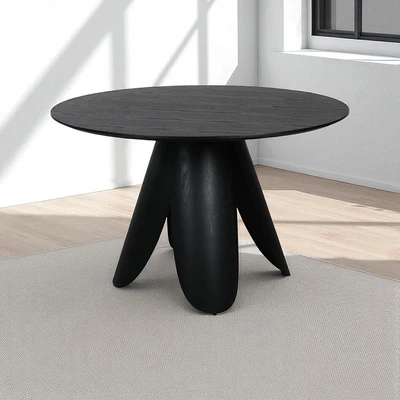 Gambar Informa Senno Meja Makan Round 120x120x75 cm - Hitam