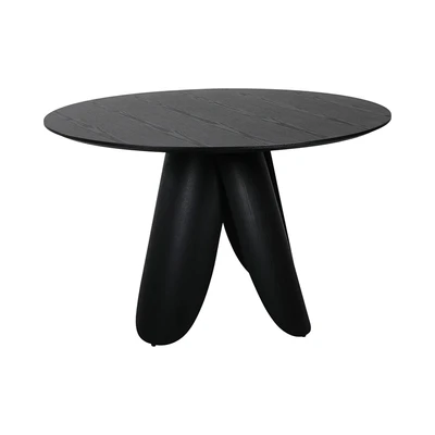 Gambar Informa Senno Meja Makan Round 120x120x75 cm - Hitam