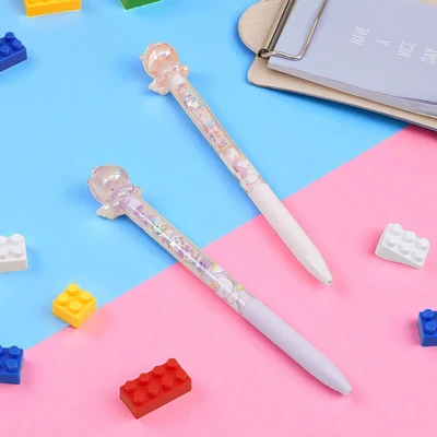 Gambar Ataru Pulpen Biru Rotation Split Stone Unicorn Random