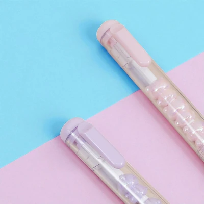 Gambar Ataru Pulpen Gel Biru Skewer Crystal Bear Random