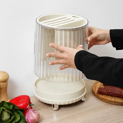 Gambar Informa Marco Tempat Alat Makan Dengan Blok Penyimpanan - Krem