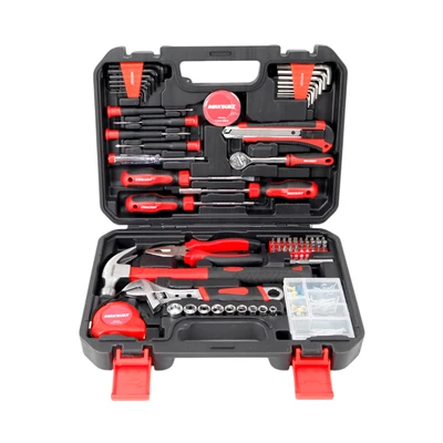 Gambar Maxbuilt Perkakas Rumah Tangga Set 132 pcs - Merah