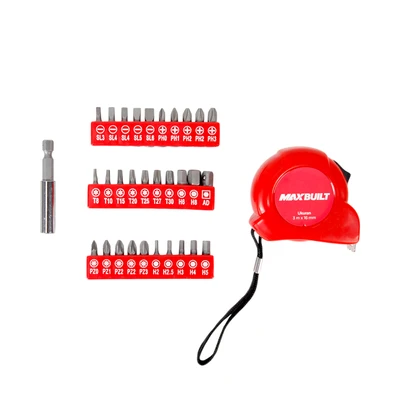 Gambar Maxbuilt Perkakas Rumah Tangga Set 132 pcs - Merah