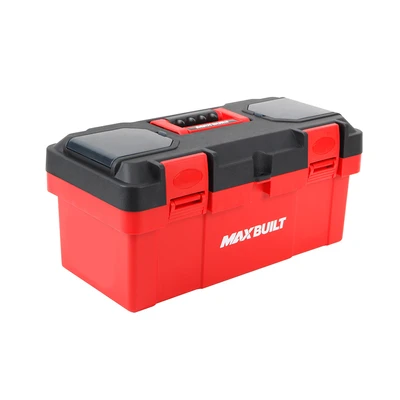 Gambar Maxbuilt 40x21x19 cm Kotak Perkakas Plastik - Merah/Hitam