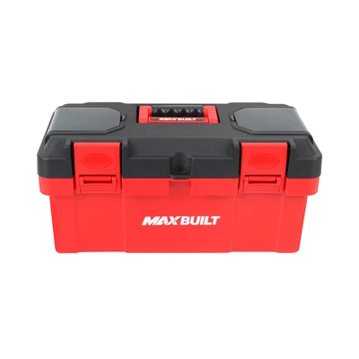 Gambar Maxbuilt 40x21x19 cm Kotak Perkakas Plastik - Merah/Hitam