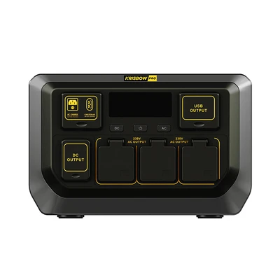Gambar Krisbow Power Station Baterai Portable 1200 Watt Xpps1200 - Hitam